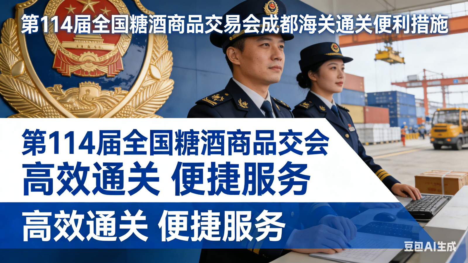 通关更便捷，参展更高效！成都海关支持2026年第114届全国糖酒商品交易会便利措施